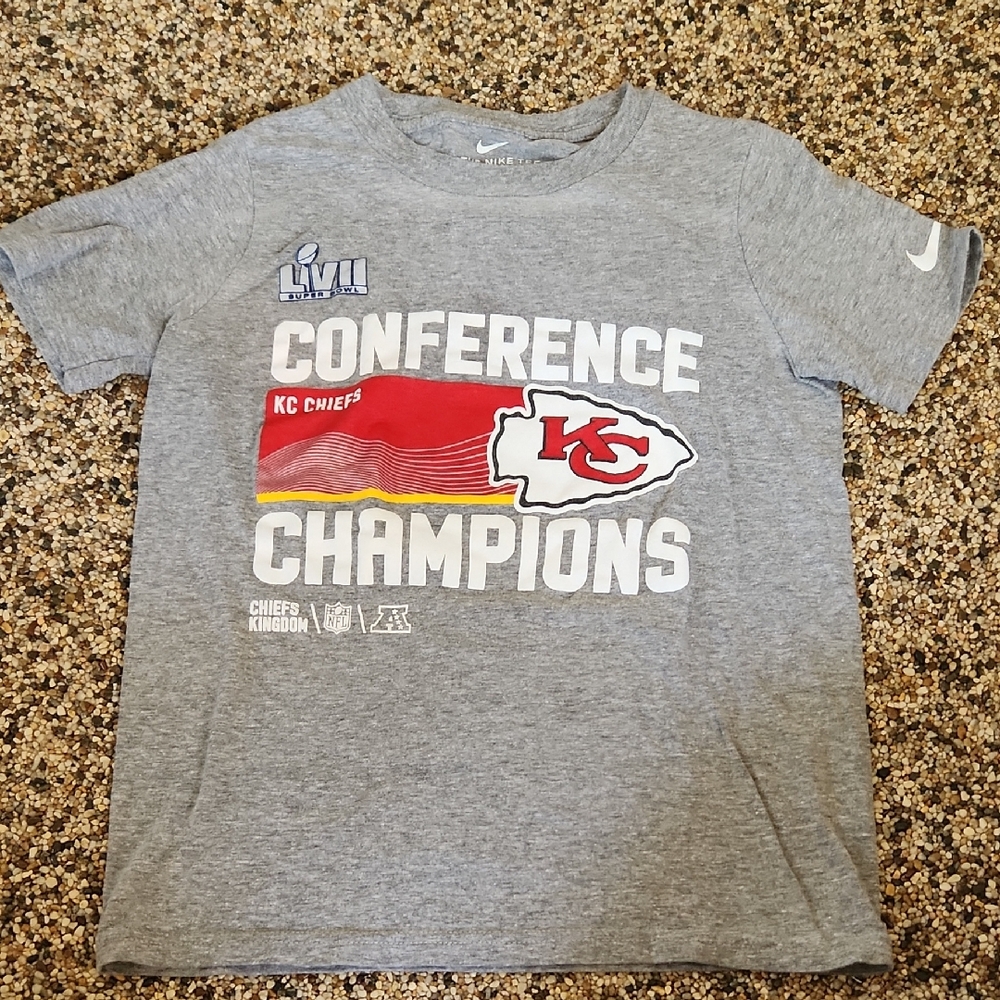 Nike Kids Kansas City Chiefs Conference Champions Tee, Size Small